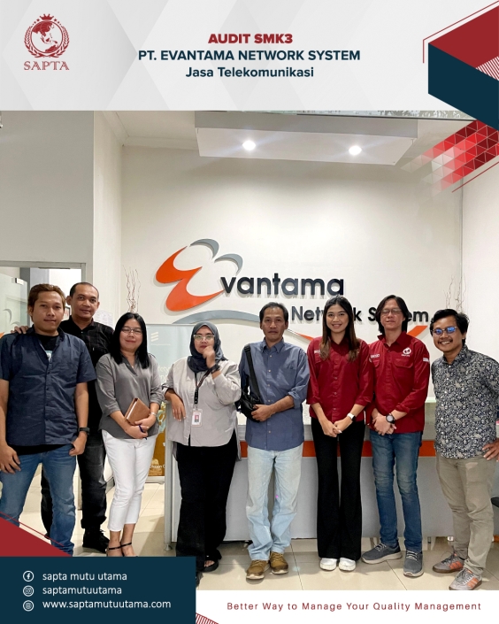 Audit SMK3 Kemnaker RI PT Evantama Network System