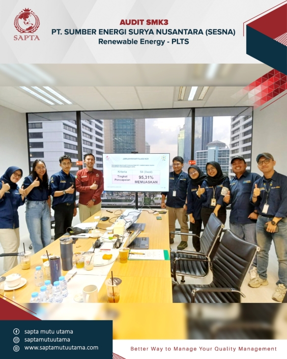 Audit SMK3 Kemnaker RI PT Sumber Energi Surya Nusantara